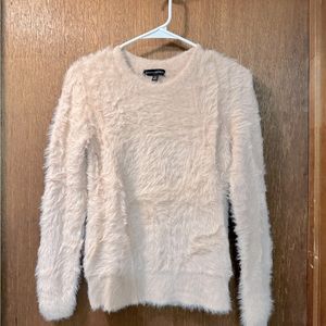 Blush/pink eyelash crewneck sweater from Banana Republic. Size XS